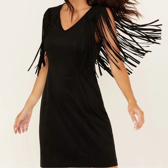 Idyllwind LADY BIRD FAUX SUEDE MINI DRESS - Picture 1 of 8